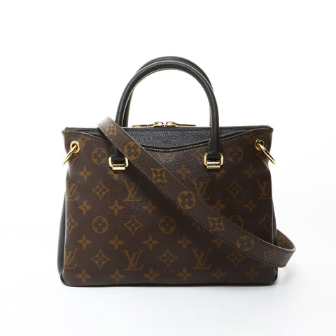 LOUIS VUITTON Pallas BB Monogram 2way M42960 2015 Shoulder Bag Brown WS26576