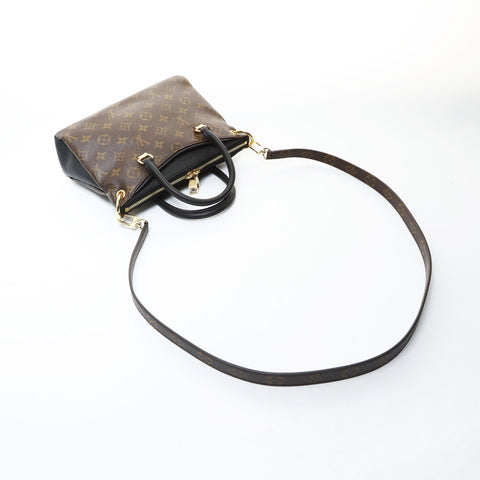 LOUIS VUITTON Pallas BB Monogram 2way M42960 2015 Shoulder Bag Brown WS26576
