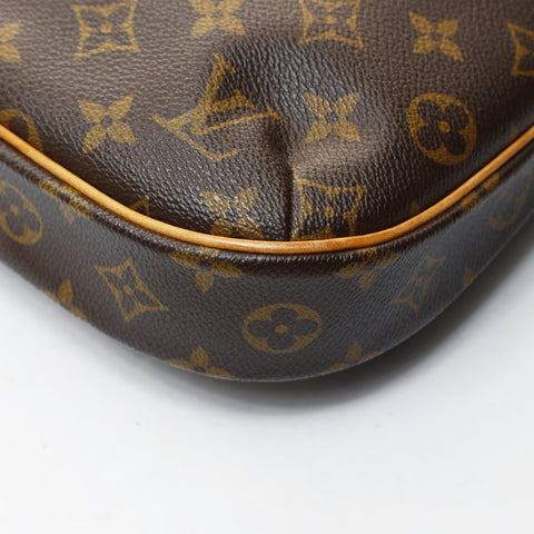 LOUIS VUITTON Monogram Odeon PM M56390 2010 Shoulder Bag Brown WS26580