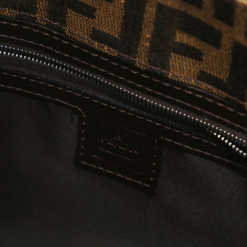 FENDI Zucca canvas Shoulder Bag Brown WS26581