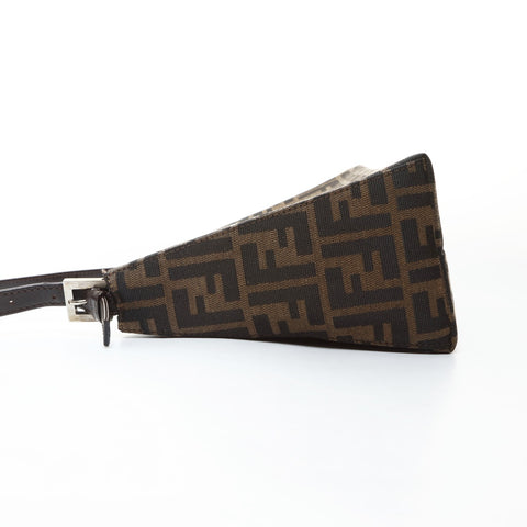 FENDI Zucca canvas Shoulder Bag Brown WS26581