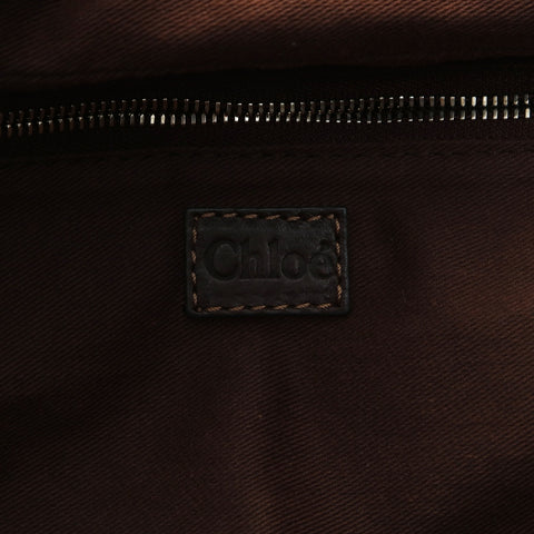 Chloe Leather Paddington Mini Shoulder Bag Brown WS26582