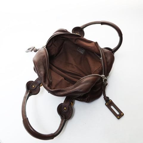 Chloe Leather Paddington Mini Shoulder Bag Brown WS26582