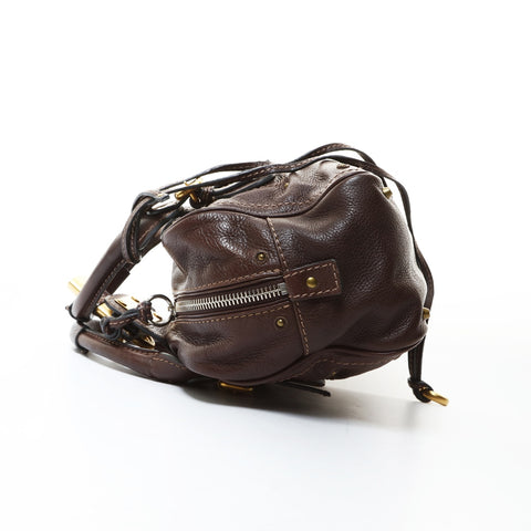 Chloe Leather Paddington Mini Shoulder Bag Brown WS26582