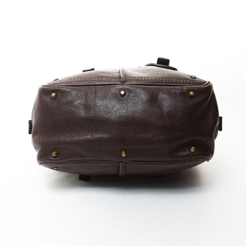 Chloe Leather Paddington Mini Shoulder Bag Brown WS26582