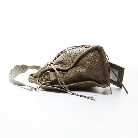 BALENCIAGA Classic City Punching 2-Way Shoulder Bag Handbag beige WS26583