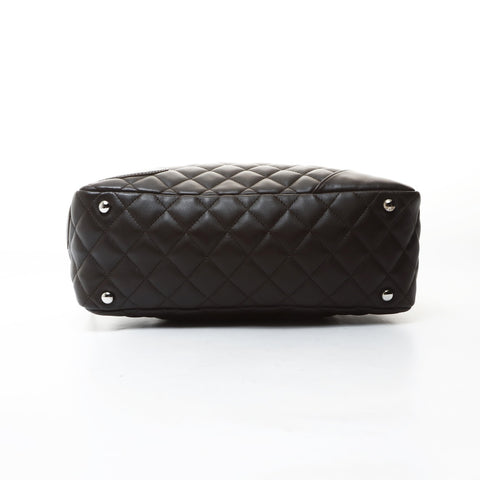 CHANEL No. 10 2005-2006 COCO Mark Cambon Line Shoulder Bag Brown WS26589