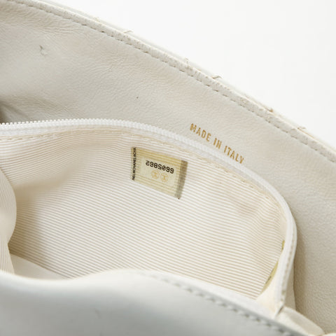CHANEL Matelasse Single Flap Chunky Chain No. 6 2000-2002 Shoulder Bag white WS26591