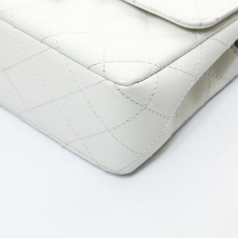 CHANEL Matelasse Single Flap Chunky Chain No. 6 2000-2002 Shoulder Bag white WS26591