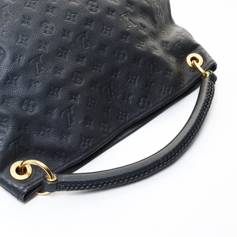 LOUIS VUITTON 2010 Monogram Empreinte ArtsyMM Shoulder Bag black WS26594