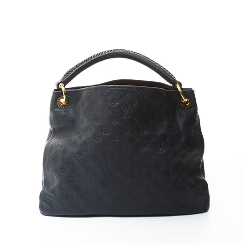 LOUIS VUITTON 2010 Monogram Empreinte ArtsyMM Shoulder Bag black WS26594