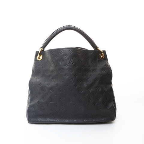 LOUIS VUITTON 2010 Monogram Empreinte ArtsyMM Shoulder Bag black WS26594