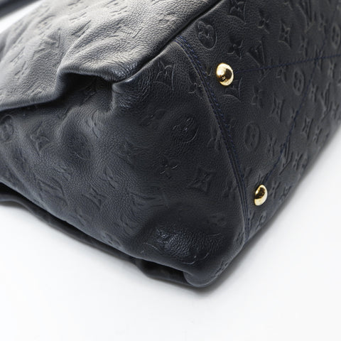 LOUIS VUITTON 2010 Monogram Empreinte ArtsyMM Shoulder Bag black WS26594