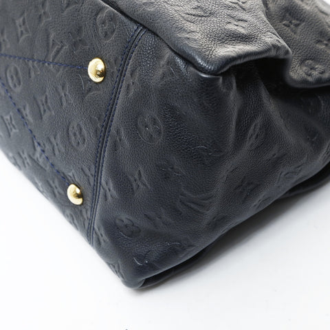 LOUIS VUITTON 2010 Monogram Empreinte ArtsyMM Shoulder Bag black WS26594