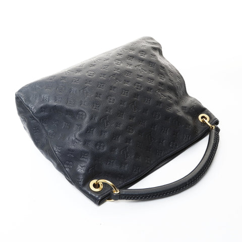 LOUIS VUITTON 2010 Monogram Empreinte ArtsyMM Shoulder Bag black WS26594