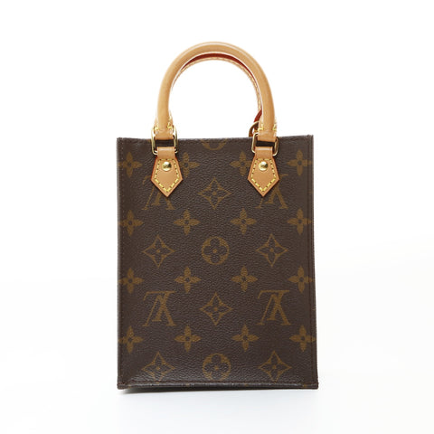 LOUIS VUITTON 2020 Monogram Petite Sac Plat Shoulder Bag Brown WS26595