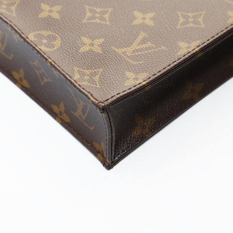 LOUIS VUITTON 2020 Monogram Petite Sac Plat Shoulder Bag Brown WS26595