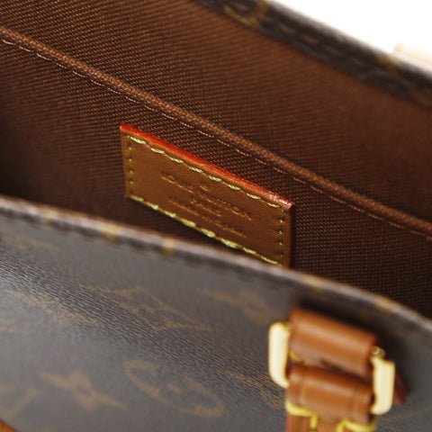 LOUIS VUITTON 2020 Monogram Petite Sac Plat Shoulder Bag Brown WS26595