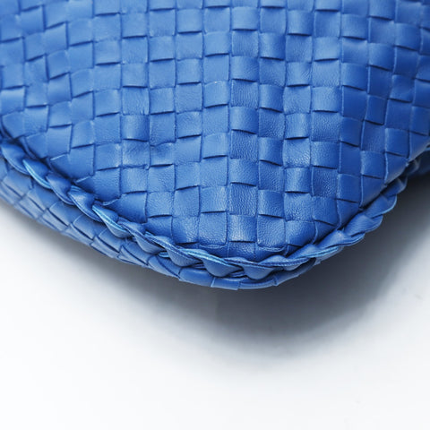 BOTTEGAVENETA INTRECCIATO hobo one belt Shoulder Bag blue WS26597