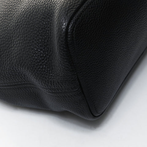 PRADA leather one belt Shoulder Bag black WS26598