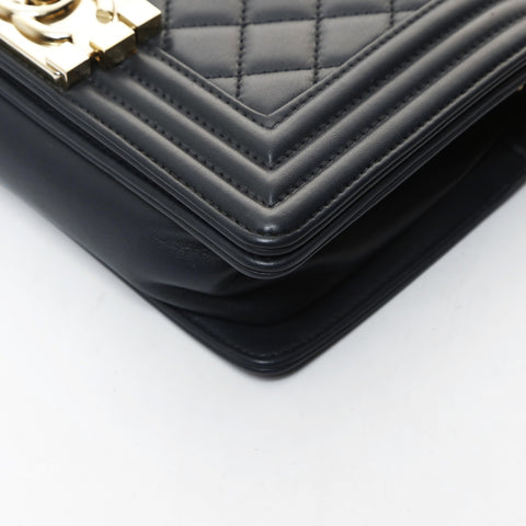 CHANEL Mini Boy Chanel 7.9" Gunmetal 28th Series 2019 Shoulder Bag gray WS26600