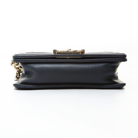 CHANEL Mini Boy Chanel 7.9" Gunmetal 28th Series 2019 Shoulder Bag gray WS26600