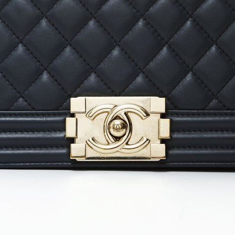 CHANEL Mini Boy Chanel 7.9" Gunmetal 28th Series 2019 Shoulder Bag gray WS26600