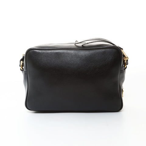 PRADA Logo-embossed camera bag Shoulder Bag black WS26601
