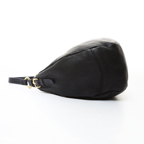 PRADA leather Shoulder Bag black WS26602