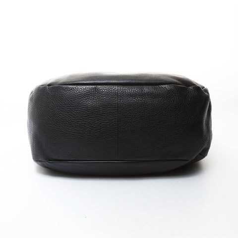 PRADA leather Shoulder Bag black WS26602