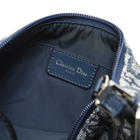 Christian Dior Trotter Canvas Shoulder Bag Navy WS26606