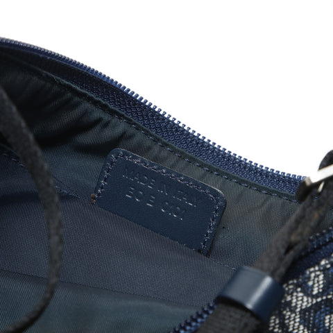 Christian Dior Trotter Canvas Shoulder Bag Navy WS26606