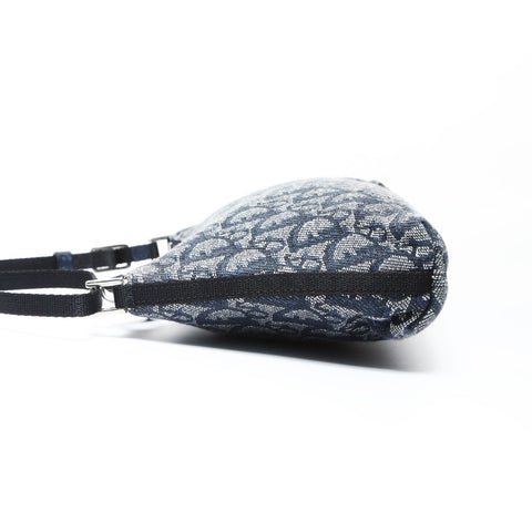 Christian Dior Trotter Canvas Shoulder Bag Navy WS26606