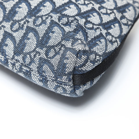 Christian Dior Trotter Canvas Shoulder Bag Navy WS26606