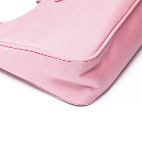 PRADA Nylon Hobo Handbag pink WS26607