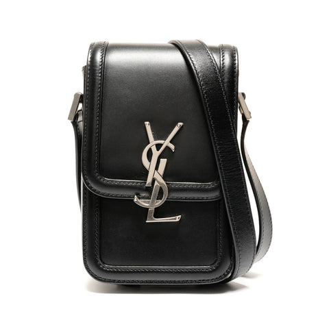 YVES SAINT LAURENT Solferino Mini Leather Shoulder Bag black WS26610