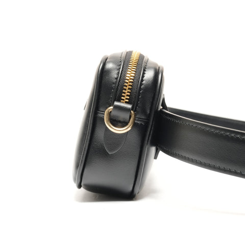 Miu Miu Logo leather waist bag in soft calfskin Waist bag black WS26611