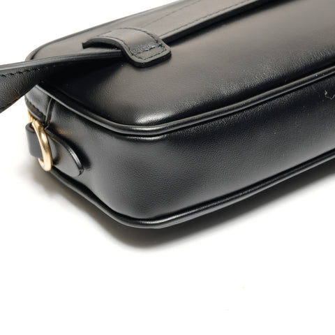 Miu Miu Logo leather waist bag in soft calfskin Waist bag black WS26611