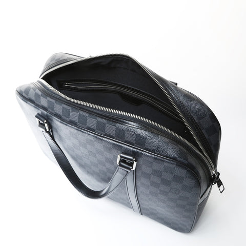LOUIS VUITTON 2008 Damier Graphite Yorn Handbag black WS26612