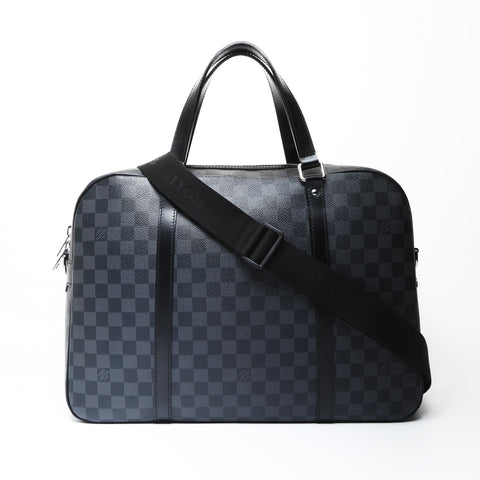 LOUIS VUITTON 2008 Damier Graphite Yorn Handbag black WS26612