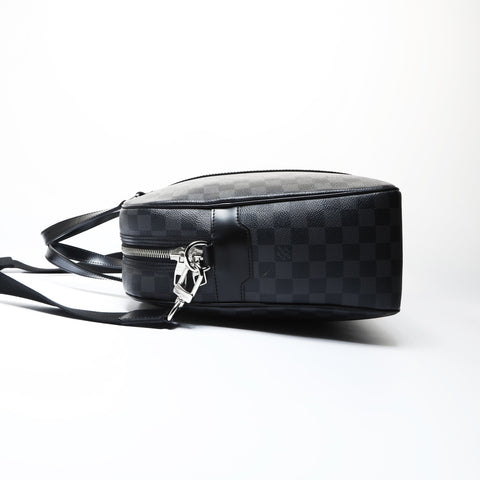 LOUIS VUITTON 2008 Damier Graphite Yorn Handbag black WS26612