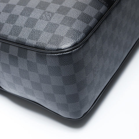 LOUIS VUITTON 2008 Damier Graphite Yorn Handbag black WS26612