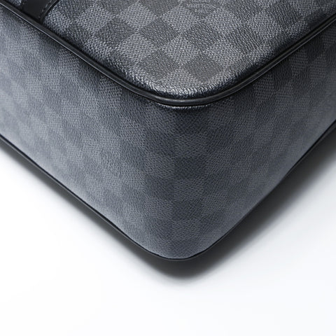 LOUIS VUITTON 2008 Damier Graphite Yorn Handbag black WS26612