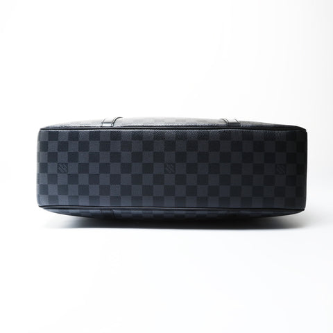 LOUIS VUITTON 2008 Damier Graphite Yorn Handbag black WS26612