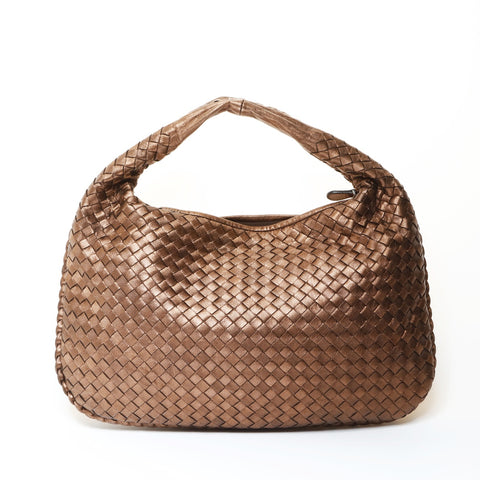 BOTTEGAVENETA INTRECCIATO hobo leather Handbag gold WS26613