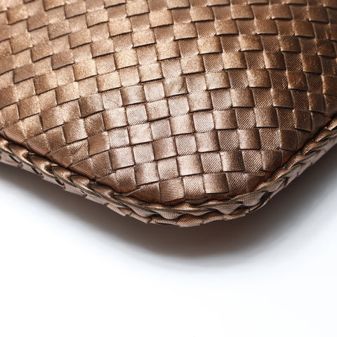 BOTTEGAVENETA INTRECCIATO hobo leather Handbag gold WS26613