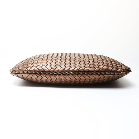 BOTTEGAVENETA INTRECCIATO hobo leather Handbag gold WS26613