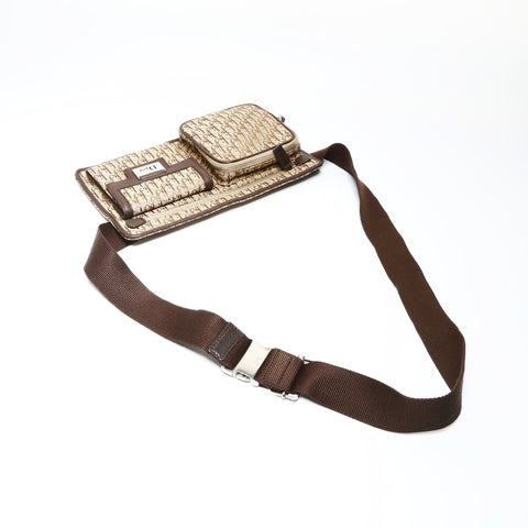Christian Dior Trotter canvas waist bag Waist bag Brown WS26619