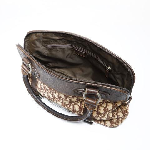 Christian Dior Trotter Canvas Handbag Brown WS26620