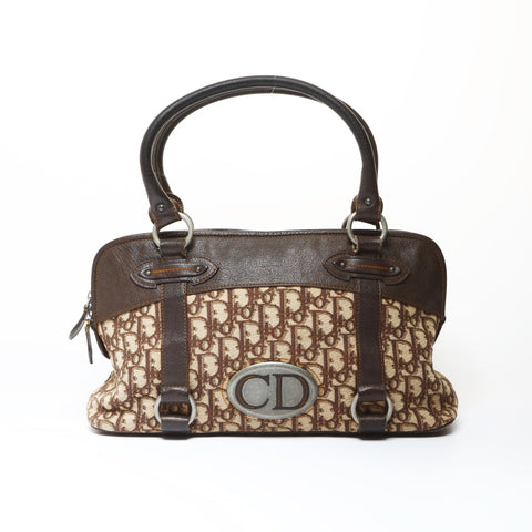 Christian Dior Trotter Canvas Handbag Brown WS26620